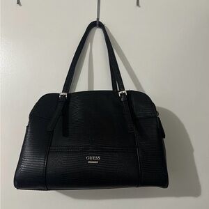 Guess Black Textured Shoulder Bag